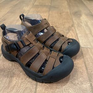 Keen Newport Leather Sport Sandals Women’s Size 8.5 Waterproof Closed Toe Trail